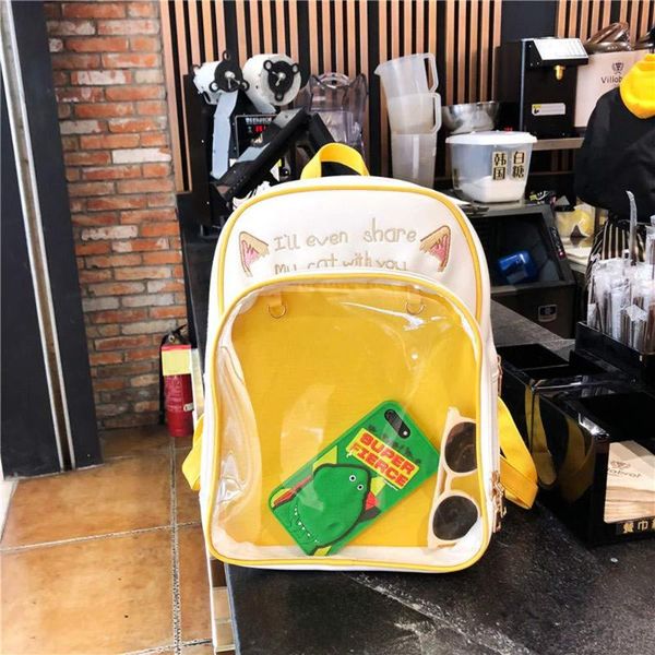 backpack fashion jelly bag see through stdent book school creative cartoon cute outdoor travel
backpack fashion jelly bag see through stdent book school creative cartoon cute outdoor travel
