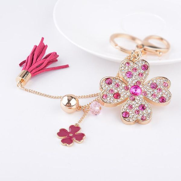 keychains lucky four leaves flower pendant gold color metal chain tassels charms keyrings creative trinket women jewelry, Silver
keychains lucky four leaves flower pendant gold color metal chain tassels charms keyrings creative trinket women jewelry, Silver