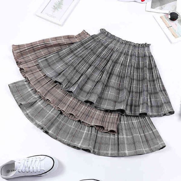 skirt elastic pleated high waist wrinkled tartan women's summer harajuku midi, Black
skirt elastic pleated high waist wrinkled tartan women's summer harajuku midi, Black