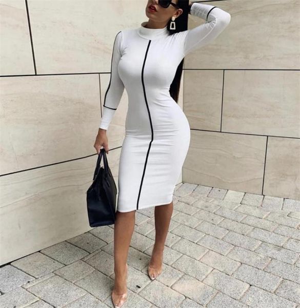 fashion temperament slim fit medium length dress tight all-around summer women's color contrast long sleeve casual dresses, Black;gray
fashion temperament slim fit medium length dress tight all-around summer women's color contrast long sleeve casual dresses, Black;gray