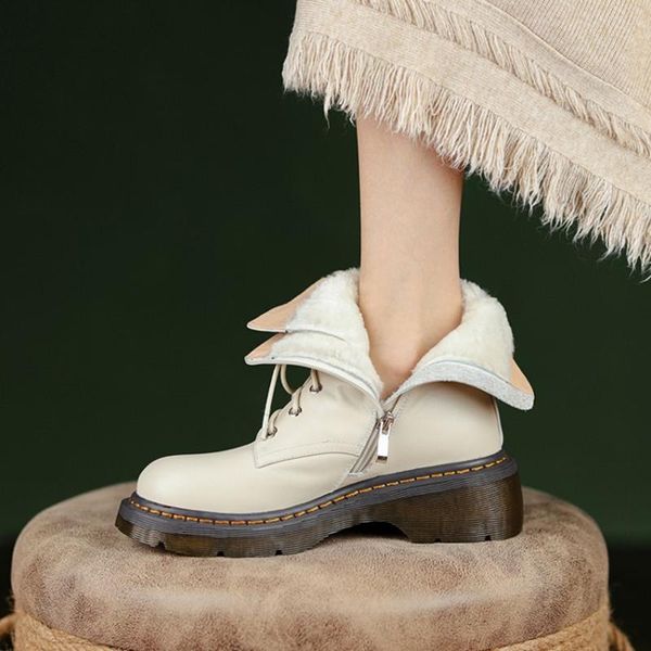boots leshion of chanmeb natural genuine cow leather snow women cold winter warm sheep fur wool motorcycle shoe 43, Black
boots leshion of chanmeb natural genuine cow leather snow women cold winter warm sheep fur wool motorcycle shoe 43, Black