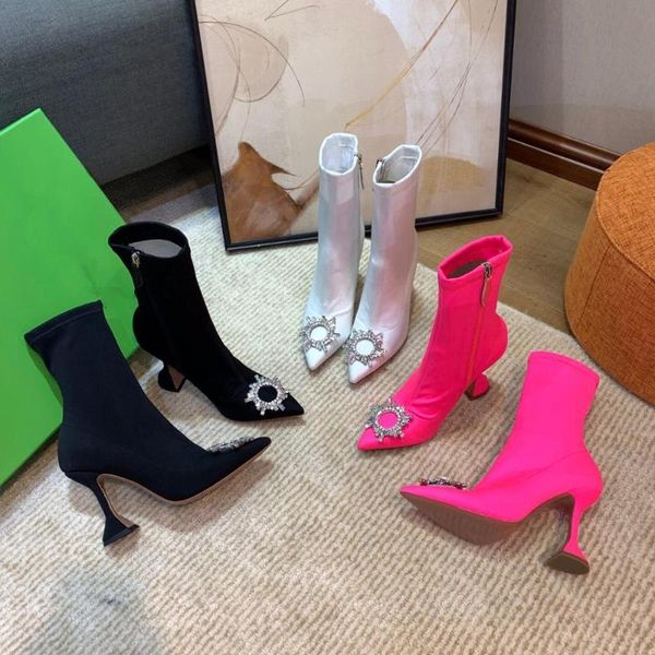 boots botas mujer stretch&spandex mid-calf woman metal decora pointed toes strange style shoes, Black
boots botas mujer stretch&spandex mid-calf woman metal decora pointed toes strange style shoes, Black