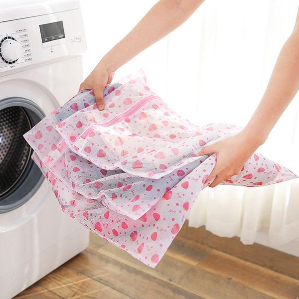 laundry bags household printing nylon fine mesh underwear bag machine washing personal care tools