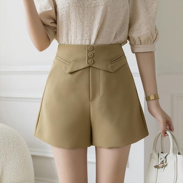 korean style summer buttons womens shorts high waist suit pantalones de mujer short femme ol ladies wide leg, White;black
korean style summer buttons womens shorts high waist suit pantalones de mujer short femme ol ladies wide leg, White;black