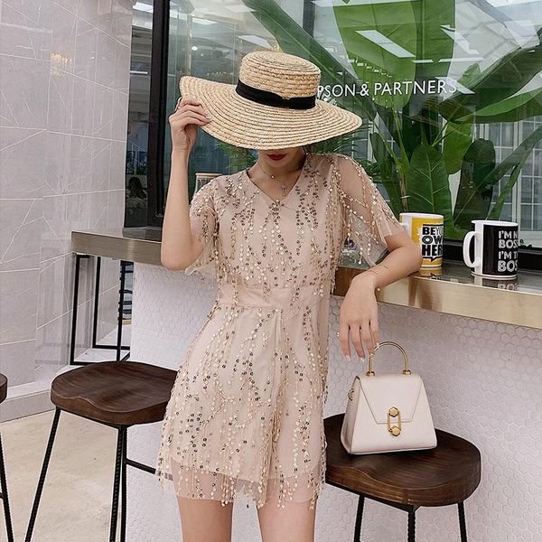 women's jumpsuits & rompers women summer v-neck bling sequin jumpsuit elegant lady mesh gauze voile wrapped rope tassels party beach zi, Black;white
women's jumpsuits & rompers women summer v-neck bling sequin jumpsuit elegant lady mesh gauze voile wrapped rope tassels party beach zi, Black;white