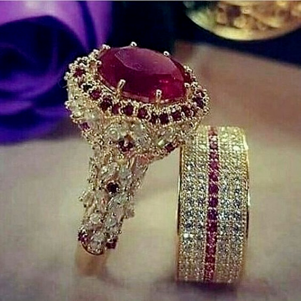 wedding rings gold elegant gold color hip hop ring for women fashion inlaid zircon red crystal wedding rings set party bridal en, Slivery;golden
wedding rings gold elegant gold color hip hop ring for women fashion inlaid zircon red crystal wedding rings set party bridal en, Slivery;golden