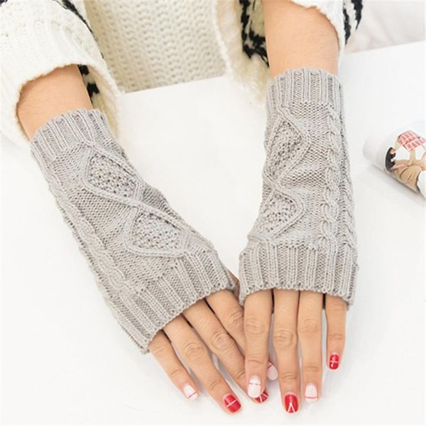 children's mittens 1pair knitting fingerless gloves women half finger arm warmer sleeve weave winter outdoor fashion accessories 20cm, White
children's mittens 1pair knitting fingerless gloves women half finger arm warmer sleeve weave winter outdoor fashion accessories 20cm, White