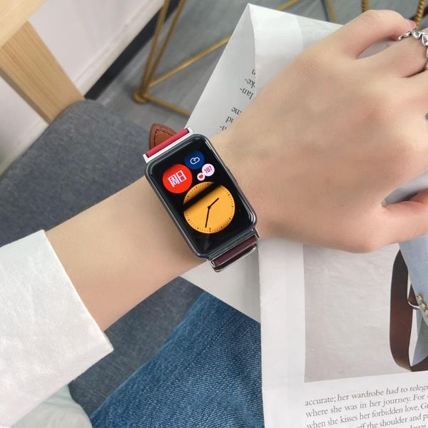 watch bands bracelet leather loop for huawei fit strap hua wei smart band replacement wristband accessories, Black;brown
watch bands bracelet leather loop for huawei fit strap hua wei smart band replacement wristband accessories, Black;brown