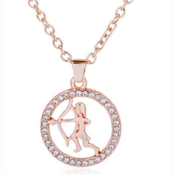 pendant necklaces classic necklace archer pattern round shape with sparkling crystals link chain zinc alloy provide drop, Silver
pendant necklaces classic necklace archer pattern round shape with sparkling crystals link chain zinc alloy provide drop, Silver