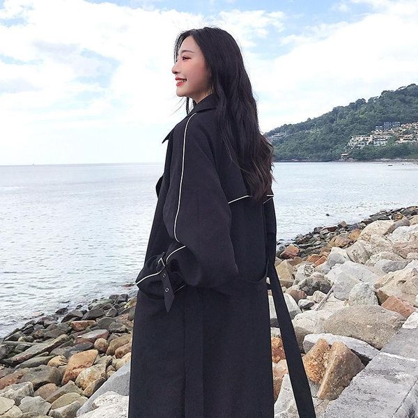 women's wool & blends jacket women coat windbreaker spring and autumn clothing fashion loose veste manteau femme, Black
women's wool & blends jacket women coat windbreaker spring and autumn clothing fashion loose veste manteau femme, Black