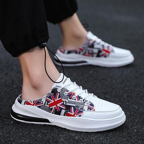 slippers outdoor summer sandals men slip ons canvas upper graffiti flag pattern, Black
slippers outdoor summer sandals men slip ons canvas upper graffiti flag pattern, Black