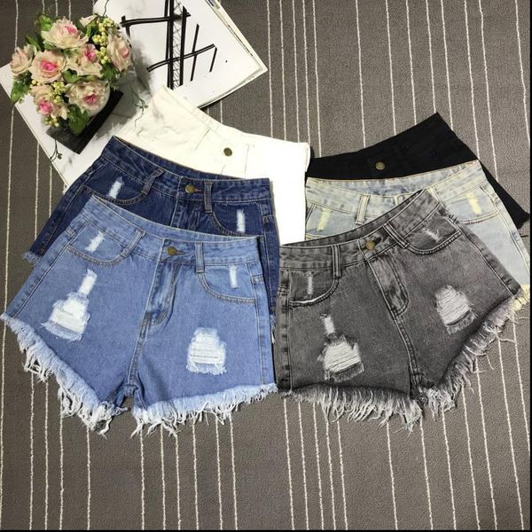 womens shorts denim fashion tassel hole high waist summer short jeans two holes female with s to 6xl plus size, White;black
womens shorts denim fashion tassel hole high waist summer short jeans two holes female with s to 6xl plus size, White;black