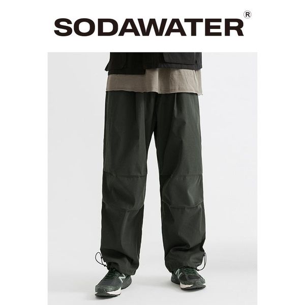 men's pants sodawater men autumn thin cargo pant 2021 fw loose hip hop streetwear elastic waist windbreaker track 3245w, Black
men's pants sodawater men autumn thin cargo pant 2021 fw loose hip hop streetwear elastic waist windbreaker track 3245w, Black