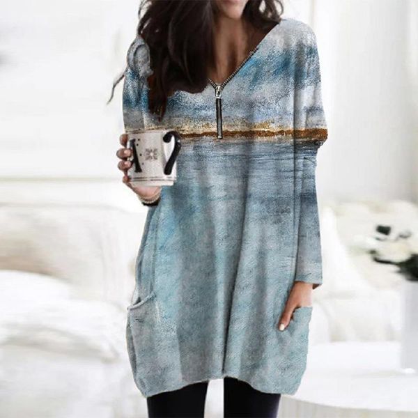 women's blouses & shirts casual loose pockets female butterfly plaid printed long pullover women elegant zipper v-neck sleeve blouse, White
women's blouses & shirts casual loose pockets female butterfly plaid printed long pullover women elegant zipper v-neck sleeve blouse, White