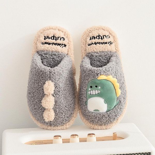 kids winter slippers boys girls cartoon dinosaurs cotton home children' indoor plush warm shoes korean style slipper, Black;grey
kids winter slippers boys girls cartoon dinosaurs cotton home children' indoor plush warm shoes korean style slipper, Black;grey