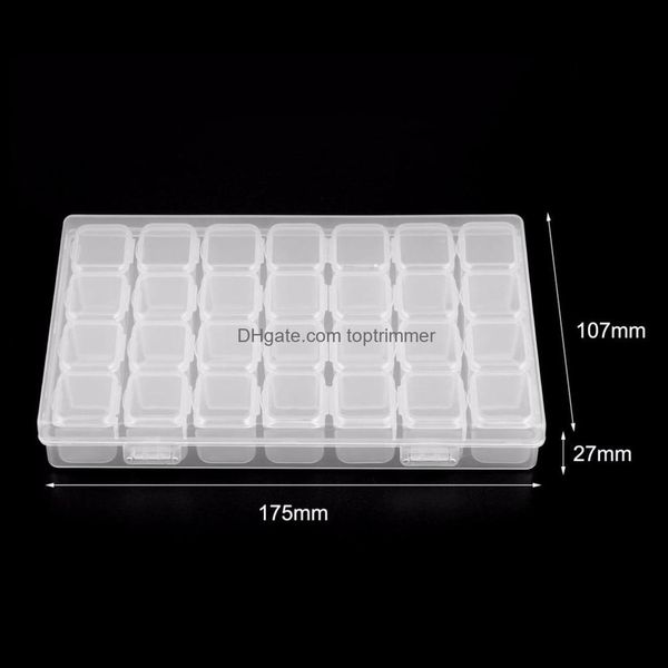 practice salon health & beauty28 slots clear plastic empty box for nail art manicure tools jewelry beads display storage case organizer hold
practice salon health & beauty28 slots clear plastic empty box for nail art manicure tools jewelry beads display storage case organizer hold