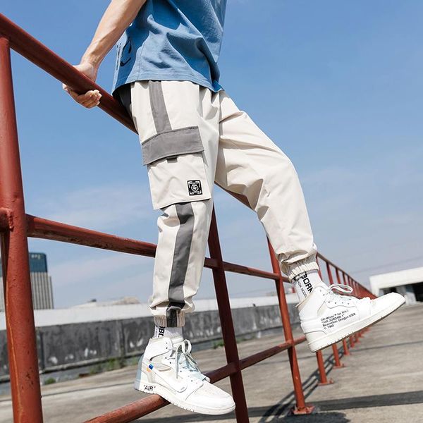 streetwear harem pants men 2021 spring striped joggers side-pocket cargo ankle-length trousers men's, Black
streetwear harem pants men 2021 spring striped joggers side-pocket cargo ankle-length trousers men's, Black