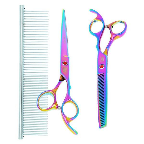 hair scissors 7.0" professional pet cutting grooming japan 440c dog shears groomer 6.5" thinning tijeras animals curved shear b001
hair scissors 7.0" professional pet cutting grooming japan 440c dog shears groomer 6.5" thinning tijeras animals curved shear b001