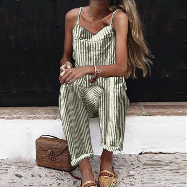 women's jumpsuits & rompers littlerossa women summer fashion striped jumpsuit female spaghetti casual strap beach wide leg holiday play, Black;white
women's jumpsuits & rompers littlerossa women summer fashion striped jumpsuit female spaghetti casual strap beach wide leg holiday play, Black;white