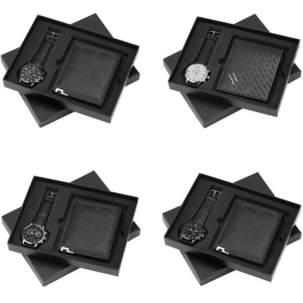 wristwatches watch wallet set for men quartz watches minimalist wrist card holder dad husband boy friend, Slivery;brown
wristwatches watch wallet set for men quartz watches minimalist wrist card holder dad husband boy friend, Slivery;brown