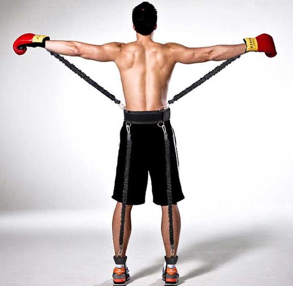 taekwondo fencing training bounce elastic rope boxing resistance fitness strength bands
taekwondo fencing training bounce elastic rope boxing resistance fitness strength bands