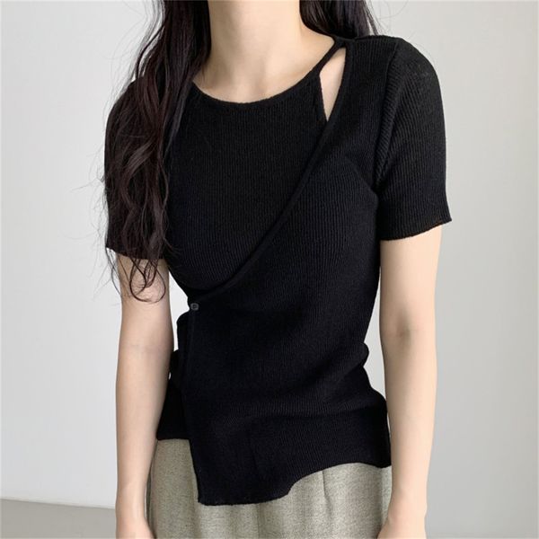 women's sweaters hzirip women's basic knit shirt, two pieces, slim, sexy, women, summer, loose, chic, knitted or crocheted 76pz, White;black
women's sweaters hzirip women's basic knit shirt, two pieces, slim, sexy, women, summer, loose, chic, knitted or crocheted 76pz, White;black