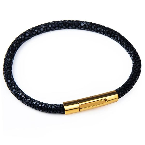 charm bracelets chanfar 5mm colorful genuine stingray leather bracelet strap titanium steel bangle men women jewelry, Golden;silver
charm bracelets chanfar 5mm colorful genuine stingray leather bracelet strap titanium steel bangle men women jewelry, Golden;silver