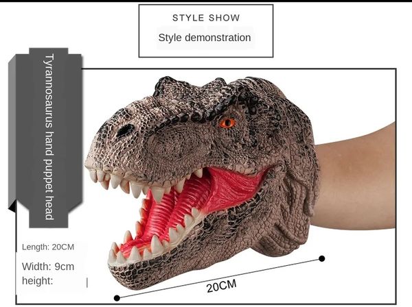 Dinosaur Hand Puppet Soft Vinyl Rubber Animal Head Hand Puppet Figure Toys Gloves For Children Model kids Gift puppets
Dinosaur Hand Puppet Soft Vinyl Rubber Animal Head Hand Puppet Figure Toys Gloves For Children Model kids Gift puppets