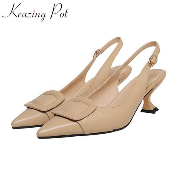 krazing pot big size full grain leather pointed toe thin med heel slingback buckle straps square fasteners women sandals l3f1 dress shoes, Black
krazing pot big size full grain leather pointed toe thin med heel slingback buckle straps square fasteners women sandals l3f1 dress shoes, Black
