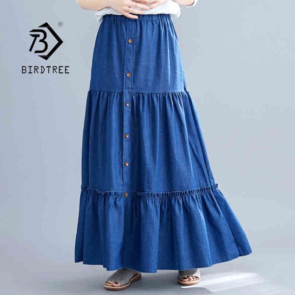 90cm length denim tiered maxi skirt spring summer casual high waisted washed loose long cake jeans skirts b13301x 210416, Black
90cm length denim tiered maxi skirt spring summer casual high waisted washed loose long cake jeans skirts b13301x 210416, Black
