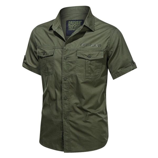 men's casual shirts military style summer short sleeve outdoor cotton washed shirt men clothing plus sizes cardigan camisa 2021, White;black
men's casual shirts military style summer short sleeve outdoor cotton washed shirt men clothing plus sizes cardigan camisa 2021, White;black