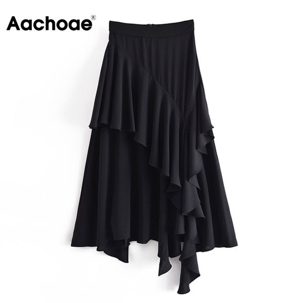aachoae stylish ruffles black skirt women high waist split midi skirt back zipper chic skirts faldas mujer moda 210413
aachoae stylish ruffles black skirt women high waist split midi skirt back zipper chic skirts faldas mujer moda 210413