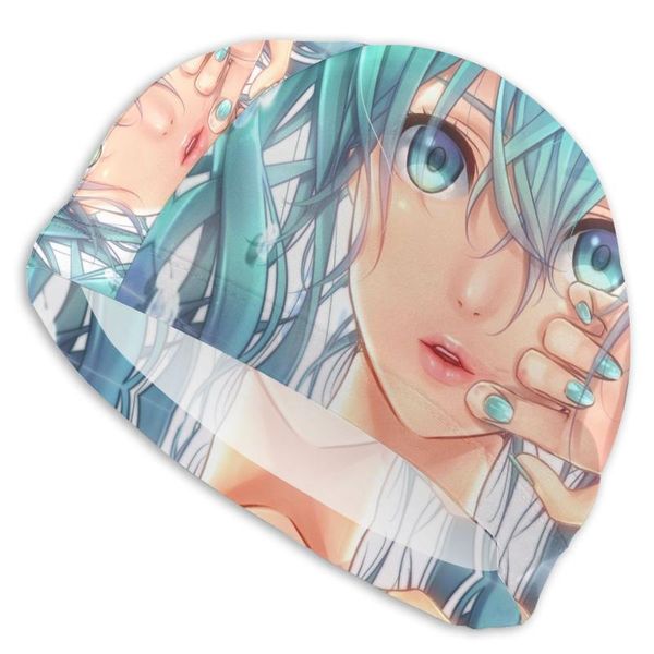 wide brim hats swimming caps men women long hair waterproof swim pool cap ear protect large hatsune's second dimension sports, Blue;gray
wide brim hats swimming caps men women long hair waterproof swim pool cap ear protect large hatsune's second dimension sports, Blue;gray