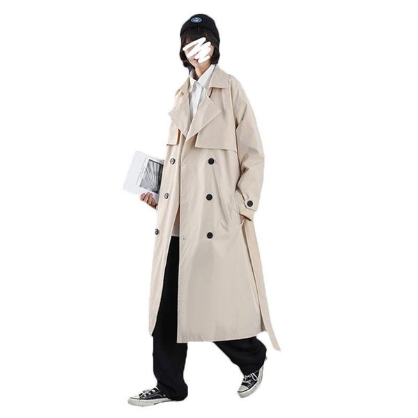 women's trench coats fashion windbreaker mid-length 2021 british style spring autumn korean big clothes black khahi long 267, Tan;black
women's trench coats fashion windbreaker mid-length 2021 british style spring autumn korean big clothes black khahi long 267, Tan;black