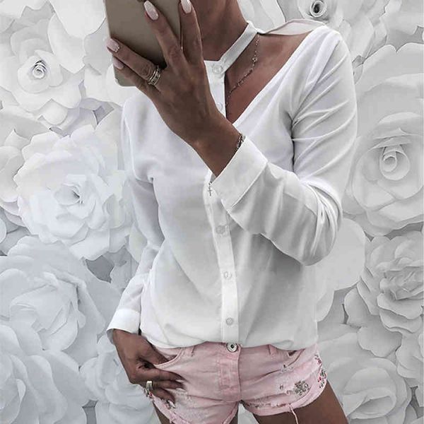women vintage solid t-shirt off shoulder irregular design long sleeve blouse casual plus size button ladies autumn 210412, White
women vintage solid t-shirt off shoulder irregular design long sleeve blouse casual plus size button ladies autumn 210412, White