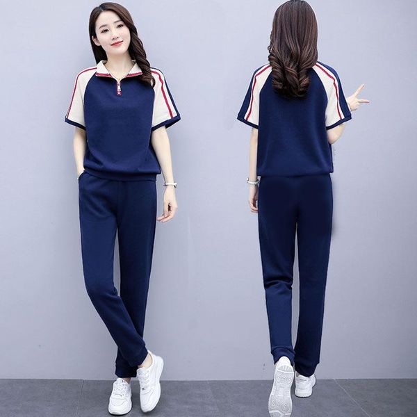 women's two piece pants -4xl plus size tracksuit women set summer clothes side striepd short sleeve and sweat suits jogging femme, White
women's two piece pants -4xl plus size tracksuit women set summer clothes side striepd short sleeve and sweat suits jogging femme, White