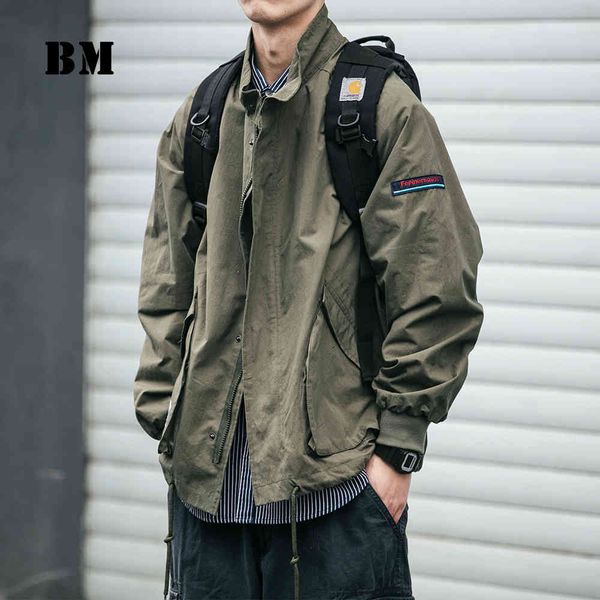men's jackets japanese streetwear high-quality workwear thin jacket harajuku cargo coats men clothing fashion windbreaker korean o, Black;brown
men's jackets japanese streetwear high-quality workwear thin jacket harajuku cargo coats men clothing fashion windbreaker korean o, Black;brown
