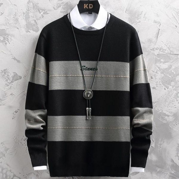 men's sweaters 2021 fall winter mens christmas jumper fashion patchwork sweater men male pullover keep warm pull homme, White;black
men's sweaters 2021 fall winter mens christmas jumper fashion patchwork sweater men male pullover keep warm pull homme, White;black