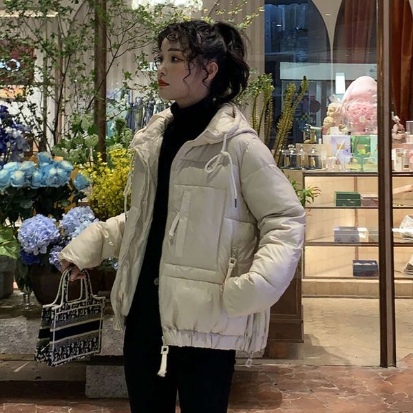 men's & parkas cotton women korean version fashion short down female winter thickened padded jacket coat h7eo, Black
men's & parkas cotton women korean version fashion short down female winter thickened padded jacket coat h7eo, Black