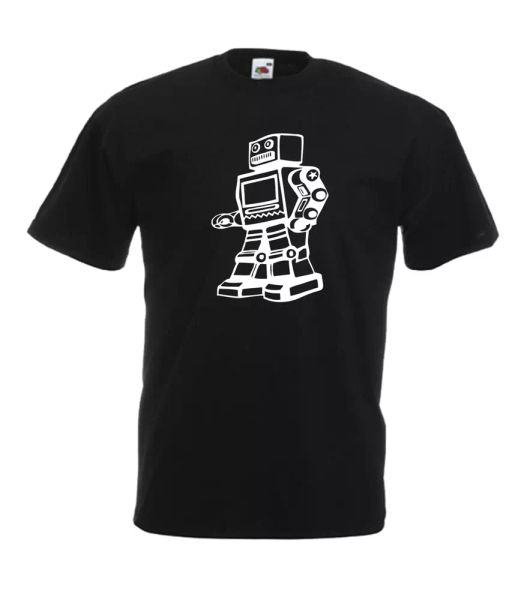 robot xmas gift idea mens women t shirts multi-color s-2xl, White;black 
robot xmas gift idea mens women t shirts multi-color s-2xl, White;black