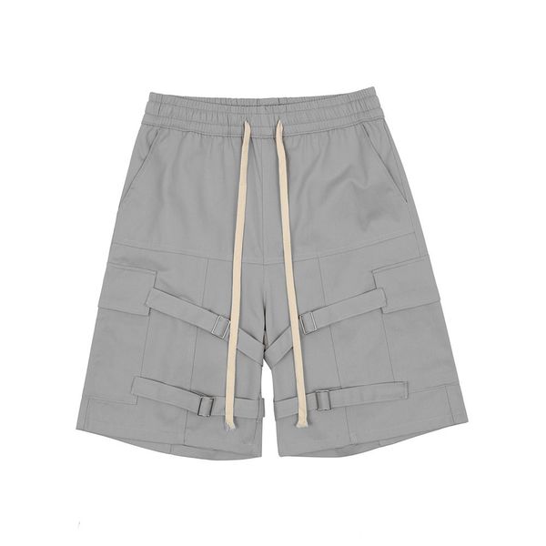 fashionable shorts multi pocket tooling men's high street brand solid color tie capris trend loose casual pants, White;black
fashionable shorts multi pocket tooling men's high street brand solid color tie capris trend loose casual pants, White;black