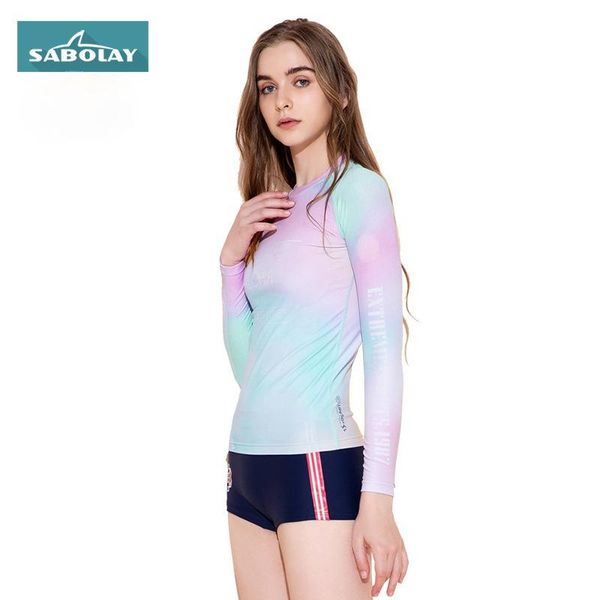 one-piece suits korean style gradient upf 50 surf rashguard women long sleeve swimwear swim shirt quick dry swimming sailing diving clothes
one-piece suits korean style gradient upf 50 surf rashguard women long sleeve swimwear swim shirt quick dry swimming sailing diving clothes
