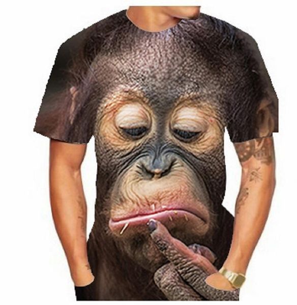 men's t-shirts summer fashion orangutan pattern 3d printed t shirt for men animal o-neck hip hop casual mens oversized 2021, White;black
men's t-shirts summer fashion orangutan pattern 3d printed t shirt for men animal o-neck hip hop casual mens oversized 2021, White;black