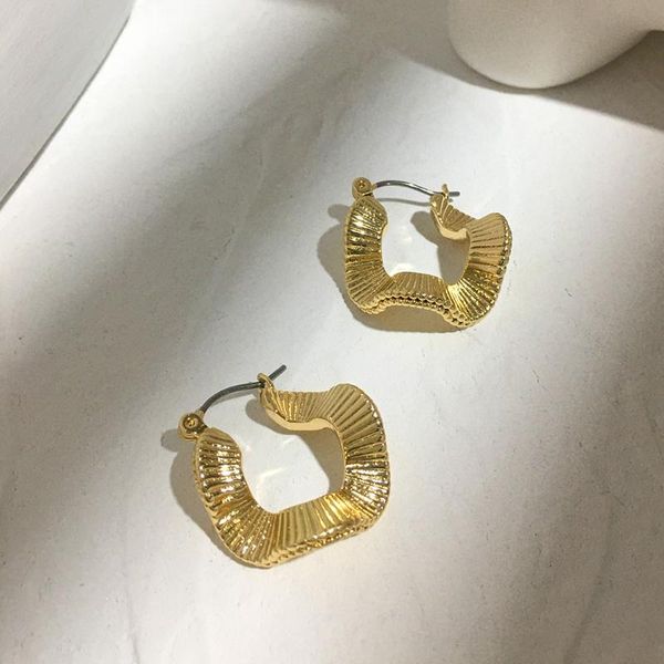 hoop & huggie monlansher textured geometric c shape earrings gold silver color copper for women vintage jewelry, Golden;silver
hoop & huggie monlansher textured geometric c shape earrings gold silver color copper for women vintage jewelry, Golden;silver