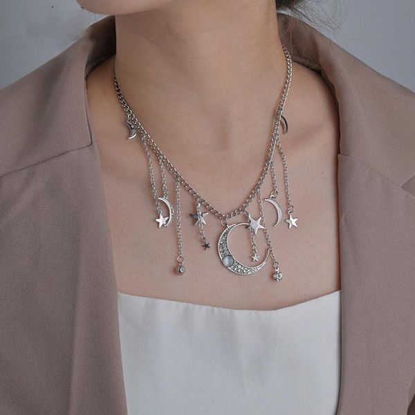 chokers long tassel starburst pendant necklaces fairy sparkly rhinestone star and moon choker necklace for women girls fashion jewelry, Golden;silver
chokers long tassel starburst pendant necklaces fairy sparkly rhinestone star and moon choker necklace for women girls fashion jewelry, Golden;silver