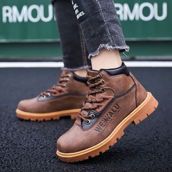 children's autumn and winter 2019 new children's boys' casual shoes martin boots, Black