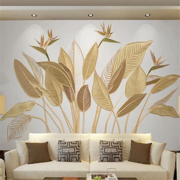 wallpapers milofi wallpaper mural strelitzia nordic style golden relief line living room bedroom background wall decoration painting
wallpapers milofi wallpaper mural strelitzia nordic style golden relief line living room bedroom background wall decoration painting