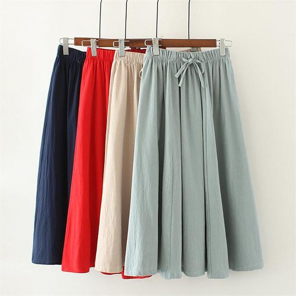 skirts cotton long skirt women summer sweety color pleated a-linen big swing faldas female vintage elastic waist beach plus size, Black
skirts cotton long skirt women summer sweety color pleated a-linen big swing faldas female vintage elastic waist beach plus size, Black