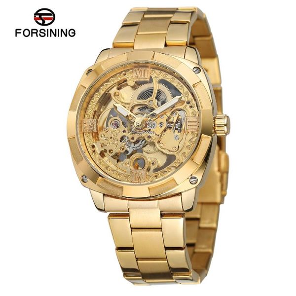 Forsining Men's Watch Steampunk Analog Skeleton Automatic Movement Stainless Steel Bracelet Wristwatch FSG8157M4 Wristwatches, Slivery;brown
Forsining Men's Watch Steampunk Analog Skeleton Automatic Movement Stainless Steel Bracelet Wristwatch FSG8157M4 Wristwatches, Slivery;brown
