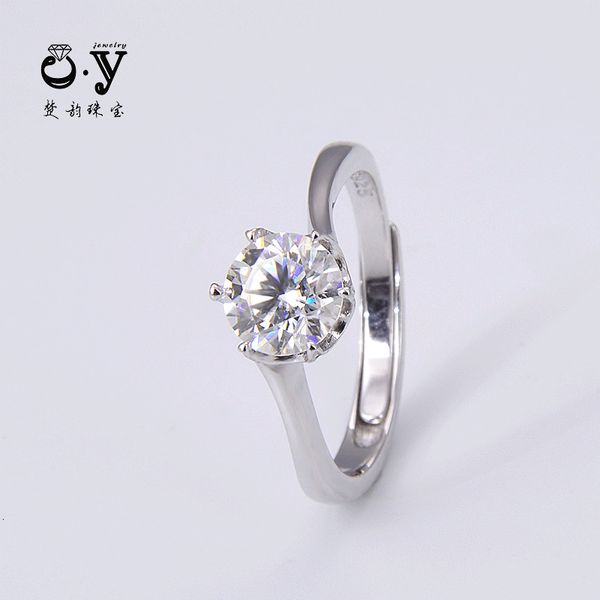 ring, classic six claw women's wedding fashion jewelry s925 carat mossan ring, Slivery;golden
ring, classic six claw women's wedding fashion jewelry s925 carat mossan ring, Slivery;golden
